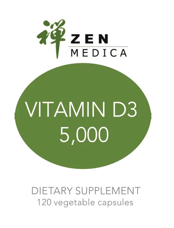 Vitamin D3 5,000 - 120 Vegetable Capsules