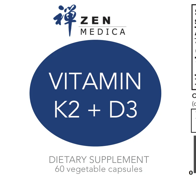 Vitamin K2 + D3 - 60 Vegetable Capsules