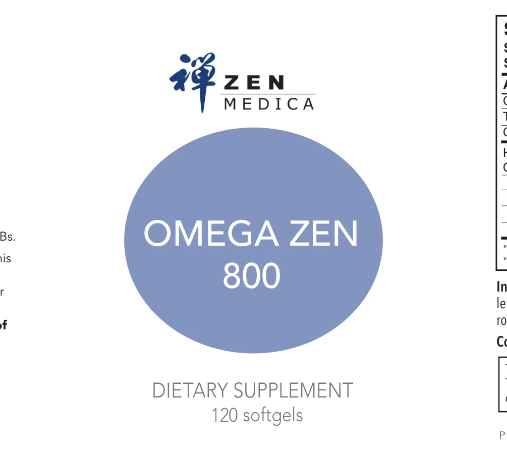 Omega Zen 800 - 120 Softgels