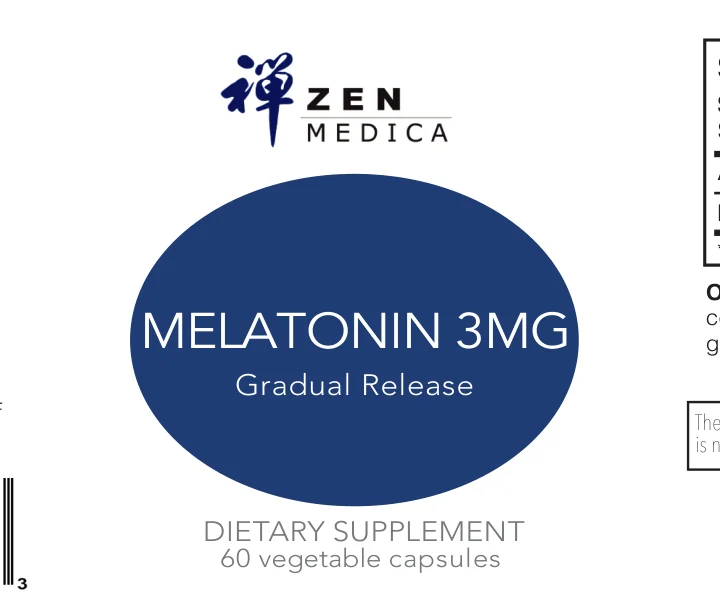 Melatonin 3mg Gradual Release - 60 Vegetable Capsules