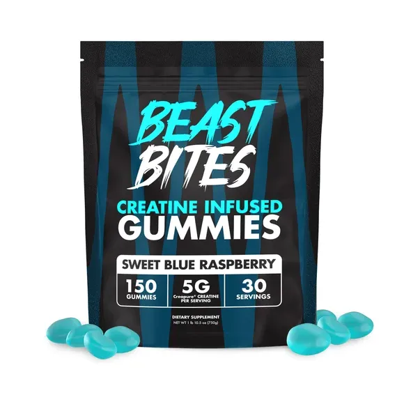 Creatine Gummies Blue Raspberry
