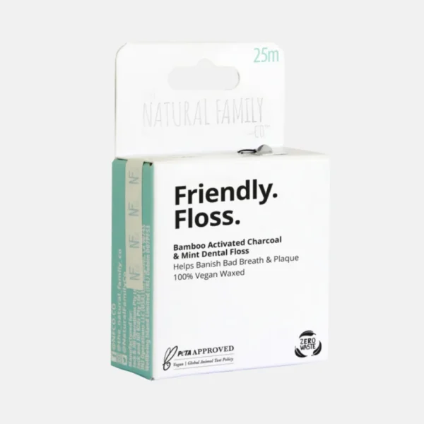 Friendly Floss 25m Recyclable Dental Floss Coated with Plant Based Wax