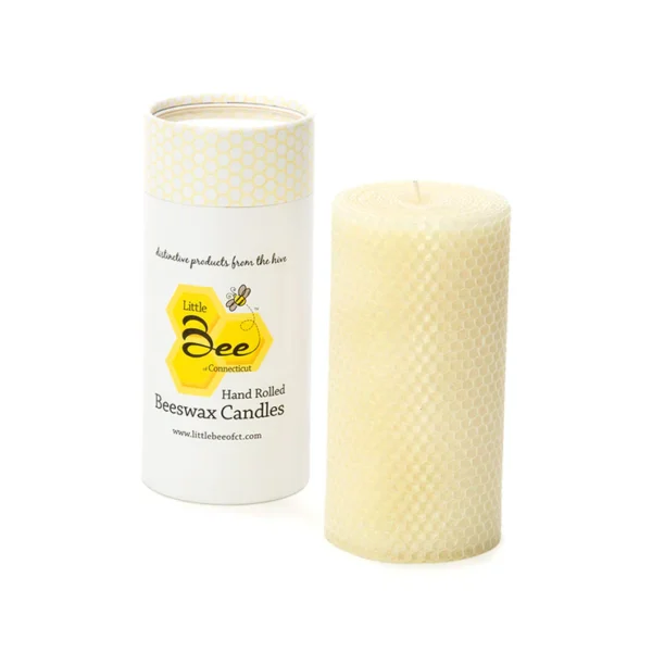 Beeswax Candles Hand Rolled 6 in.