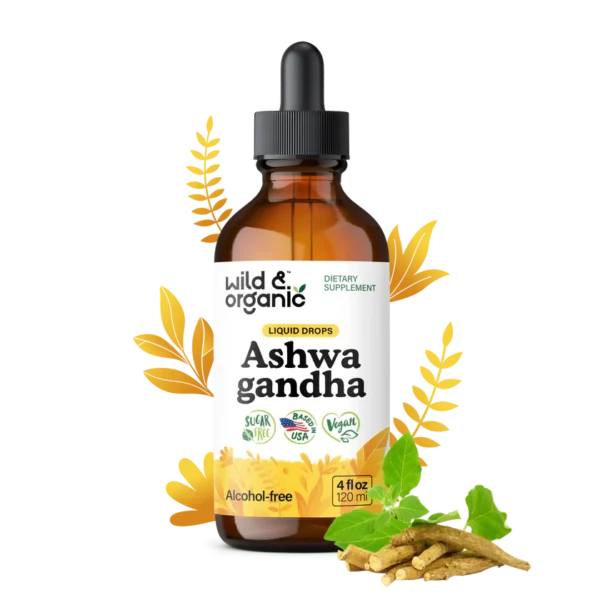 Ashwagandha Liquid Tincture/Drops Alcohol Free 4 fl. oz.