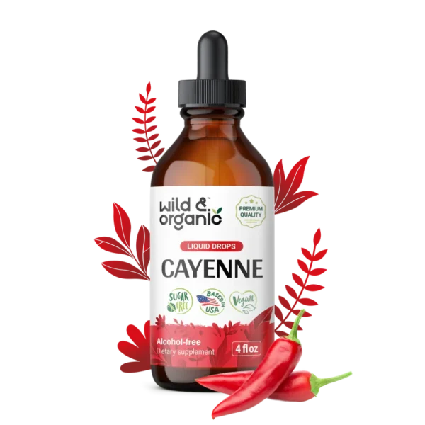 Cayenne Liquid Ticture/Drops Alcohol Free 4 fl. oz.