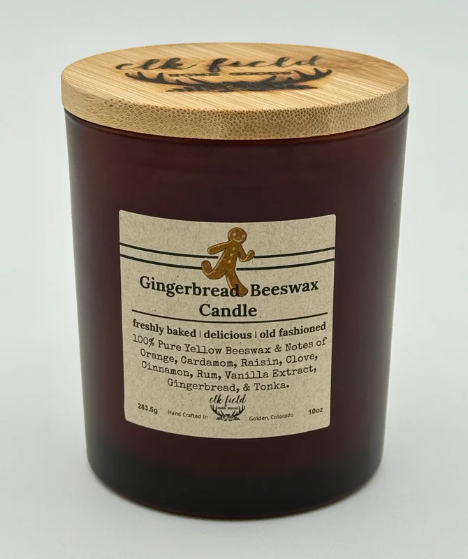 Candle Gingerbread Beeswax 12 oz.