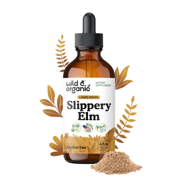 Slippery Elm Liquid Tincture/Drops Alcohol Free 4 fl. oz.
