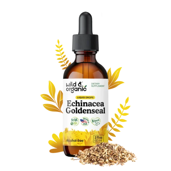 Echinacea Goldenseal Liquid Tincture/Drops Alcohol Free 2 fl. oz.