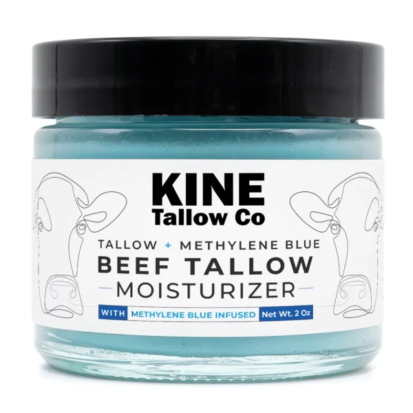 Beef Tallow Moisturizer w/Methylene Blue Infused 2 oz.