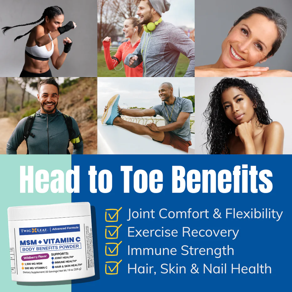 MSM + Vitamin C powder 7.9 oz - Image 3