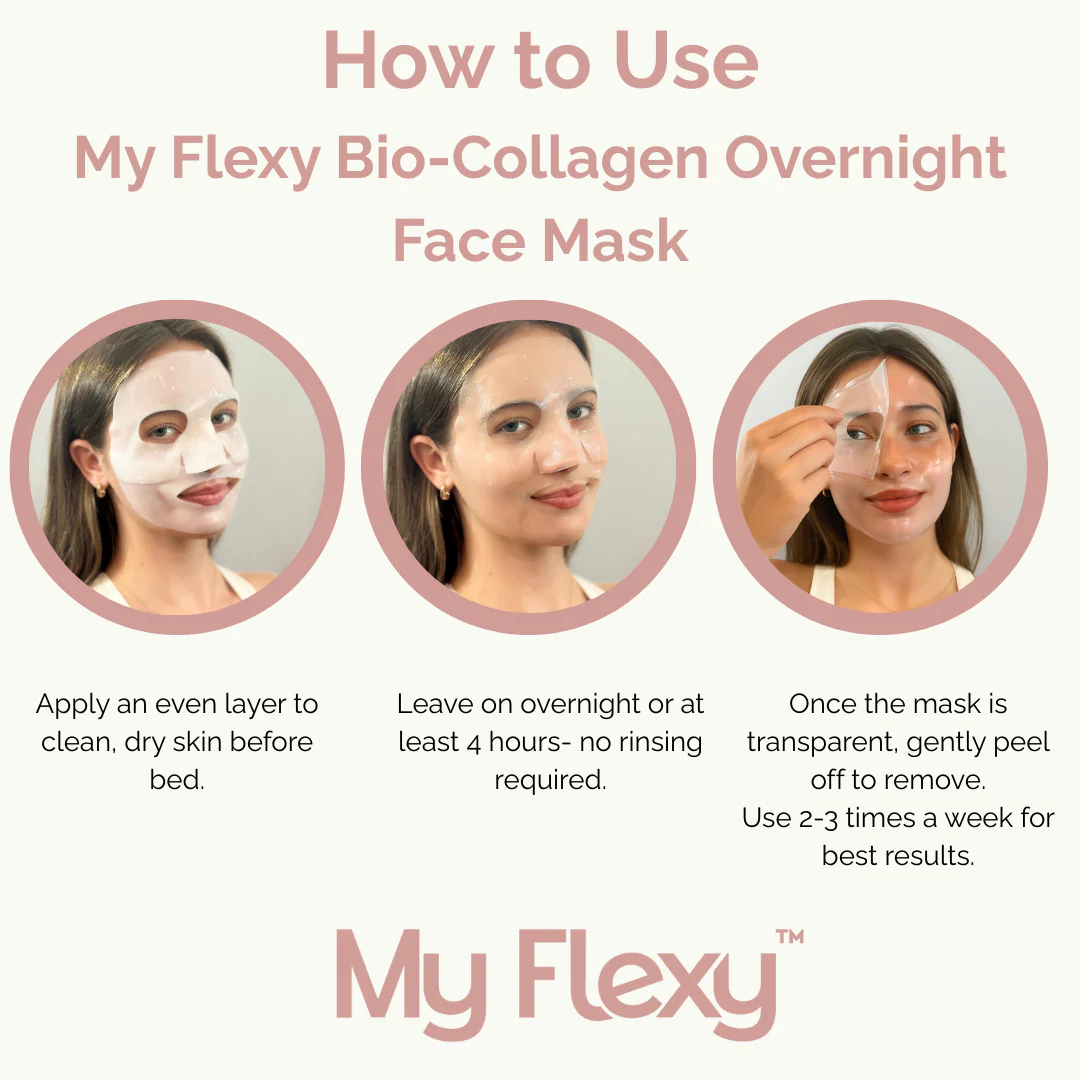Bio-Collagen Overnight Face Mask (pack of 4 single use masks) - Image 3