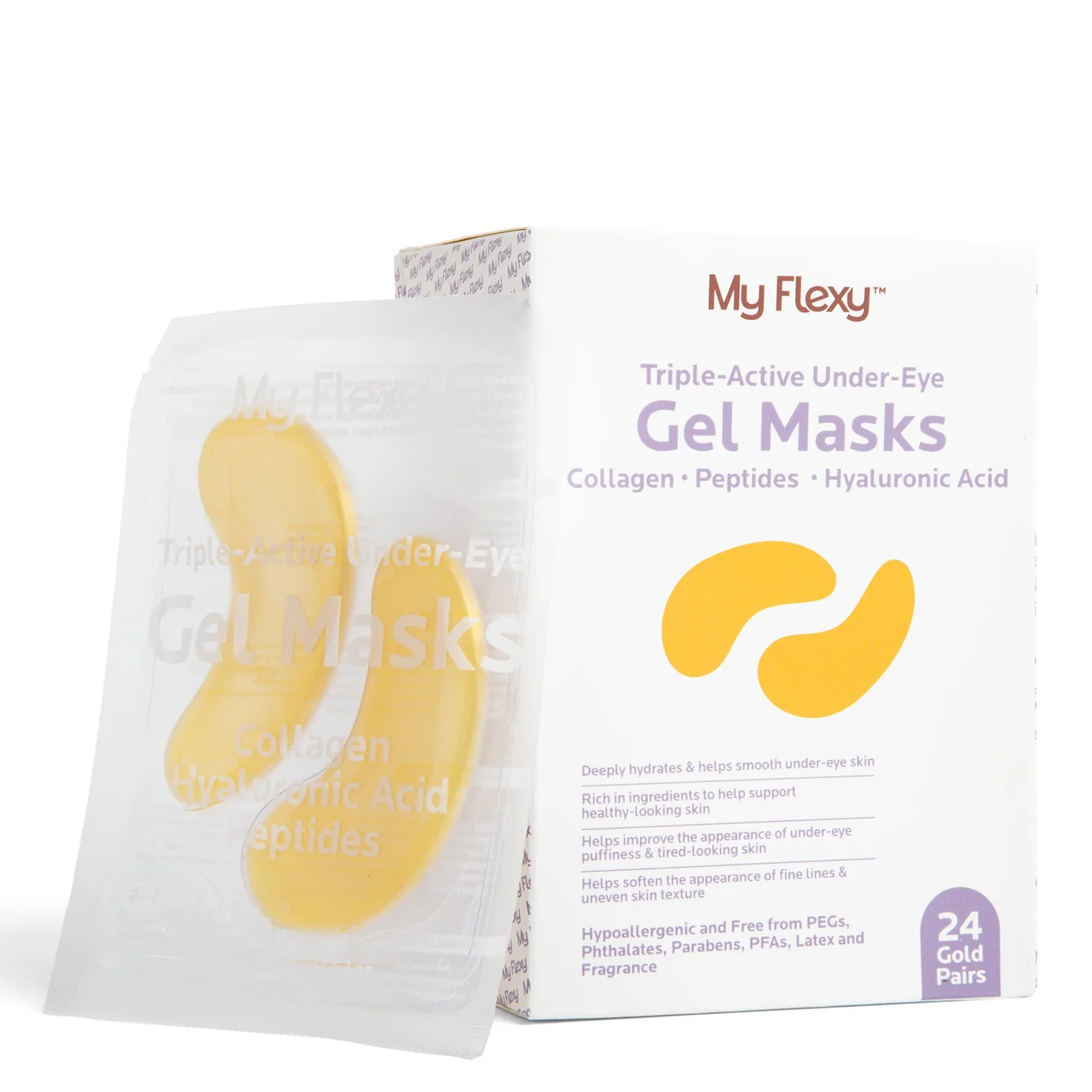 Under-Eye Gel Masks (Collagen/HA/Peptides) 24 Pairs