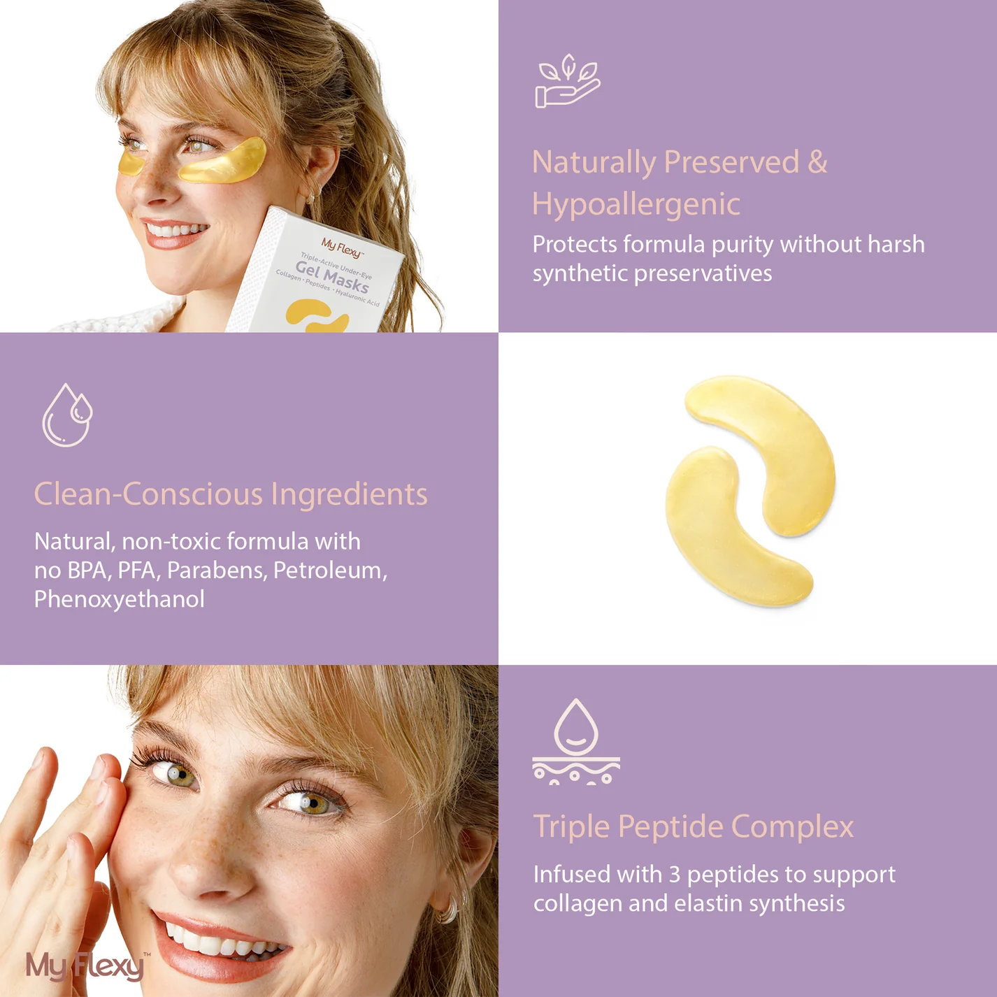 Under-Eye Gel Masks (Collagen/HA/Peptides) 24 Pairs - Image 4