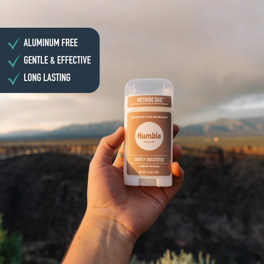 Deodorant Simply Unscented Aluminum-Free Original Formula 2.5 oz. - Image 2