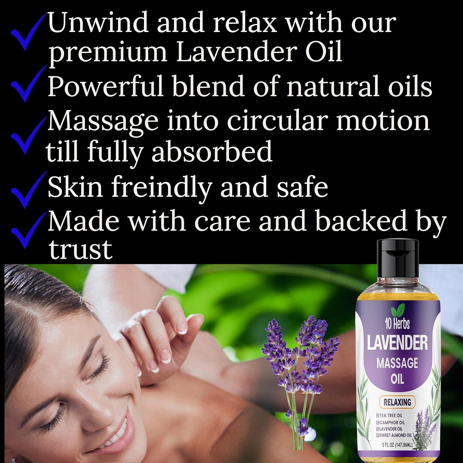 Lavender Massage Oil 5 fl. oz. - Image 3