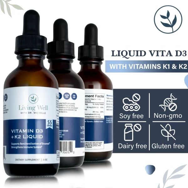 Vitamin D3 + K2 liquid 2 fl oz - Image 4