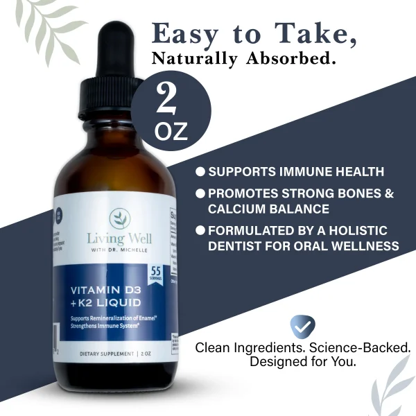 Vitamin D3 + K2 liquid 2 fl oz - Image 3