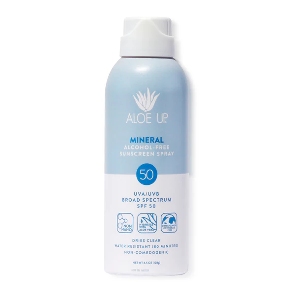 Sunscreen Mineral Alcohol-Free UVA/UVB Broad Spectrum SPF 50 Water Resistant Spray
