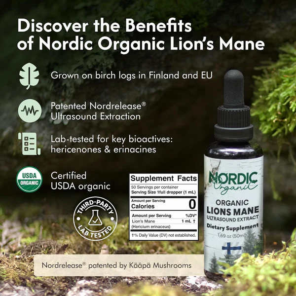 Lions Mane Extract Organic Ultrasound 50mL - Image 3