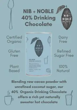 40% Cacao Drinking Chocolate Organic/Vegan/Fair 200g