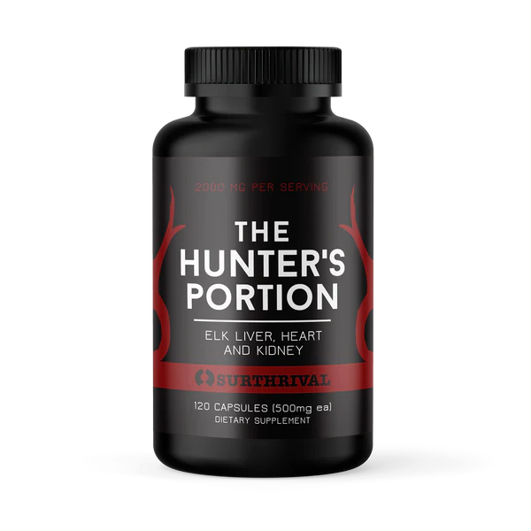 Hunter's Portion Elk Liver, Heart, and Kidney 120 capsules