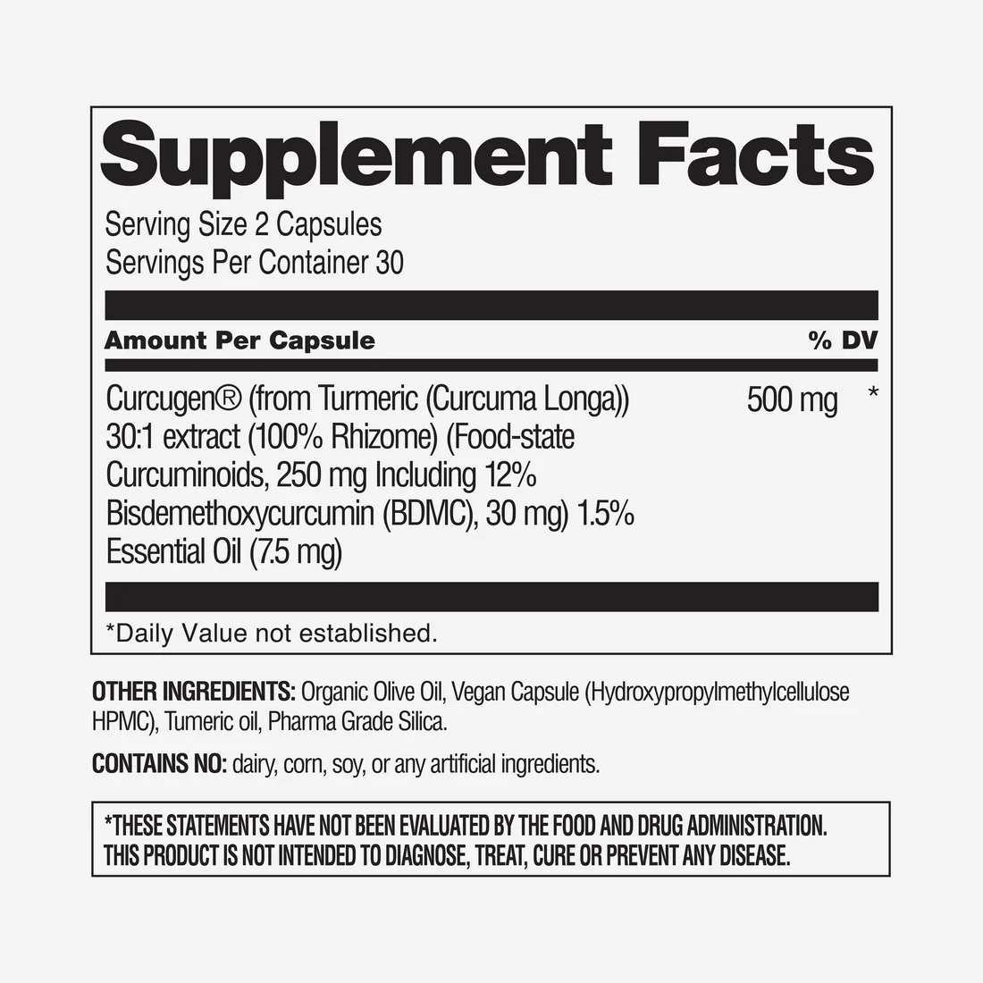 Curcumin Whole Spectrum Turmeric Extract capsules - Image 3