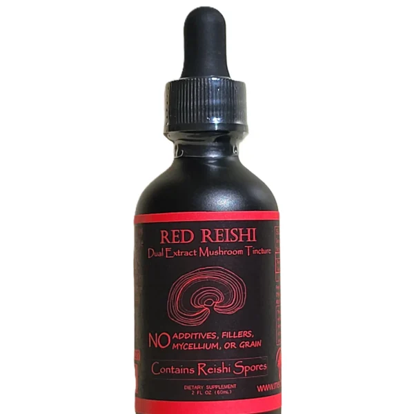 Red Reishi Dual Extract Mushroom Tincture 2 ounce