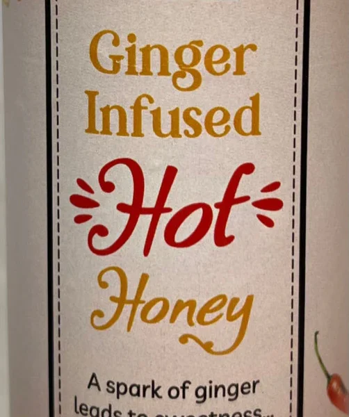 Ginger Infused Hot Honey w/ACV/Red Pepper 12oz