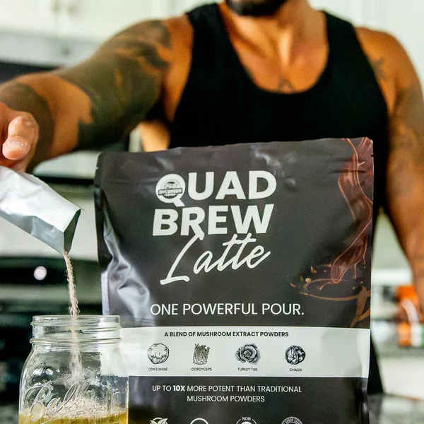Quad Brew Latte w/Collagen and Mushrooms