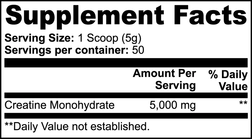 Creatine Monohydrate 8.8 oz - Image 2