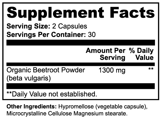 Beet Root 1300 mg capsules - Image 2