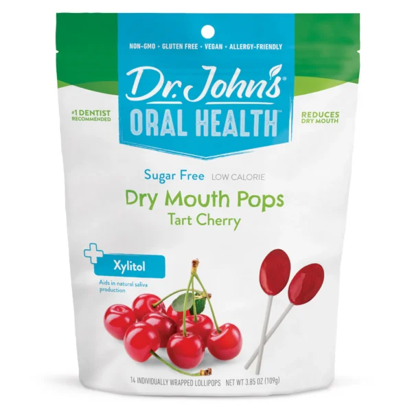 Dry Mouth Pops Tart Cherry 3.85 oz. Sugar Free