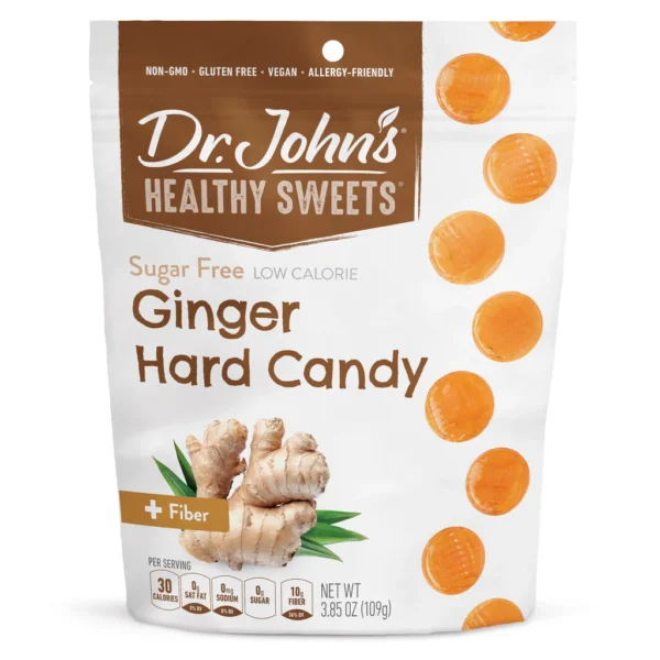Ginger Hard Candy w/Fiber 3.85 oz. Sugar Free
