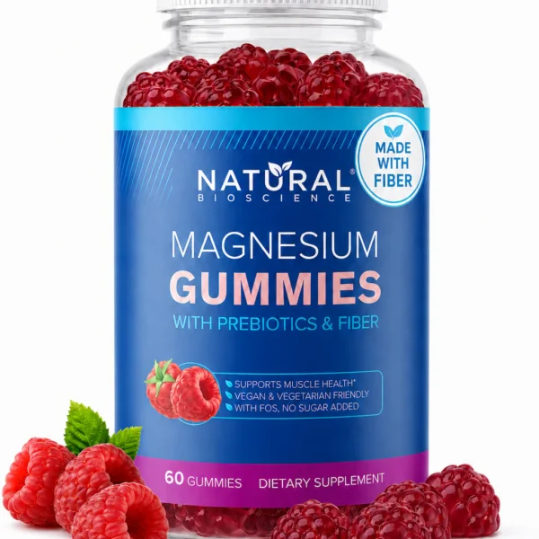 Magnesium Gummies 120 mg w/fiber 60 gummies