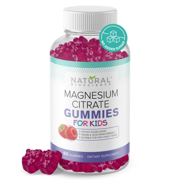 Magnesium Gummies 100 mg w/fiber 60 gummies (not just for kids!)