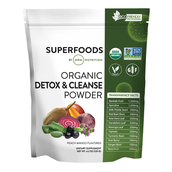 Detox and Cleanse Organic Powder 4.2 oz.