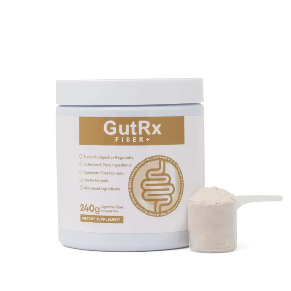 Fiber+ powder w/psyllium/acacia/glutamine 240 grams