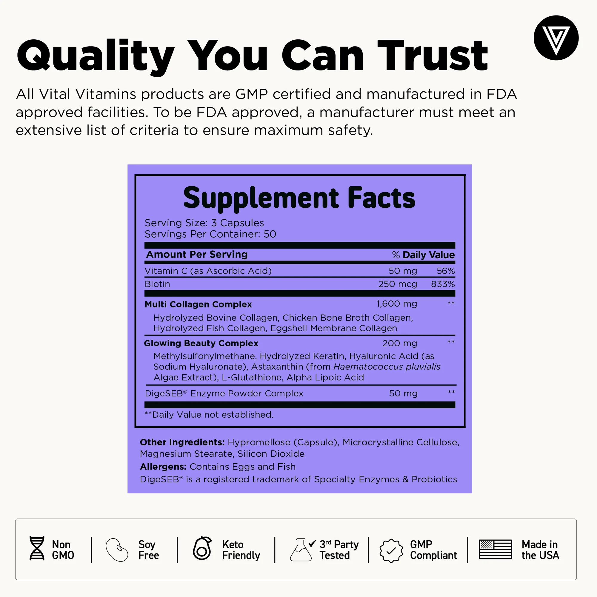Multi Collagen Complex Plus 150 capsules - Image 3