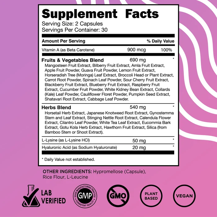 Vegan Collagen Booster 60 capsules - Image 2