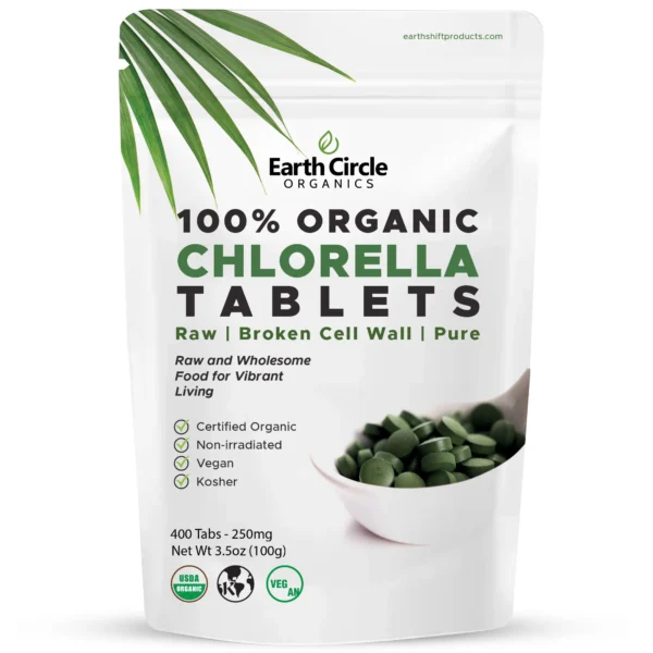 Chlorella Tablets Organic Broken Cell 400 Tablets