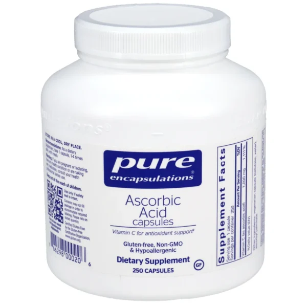 Ascorbic Acid capsules - 250 capsules