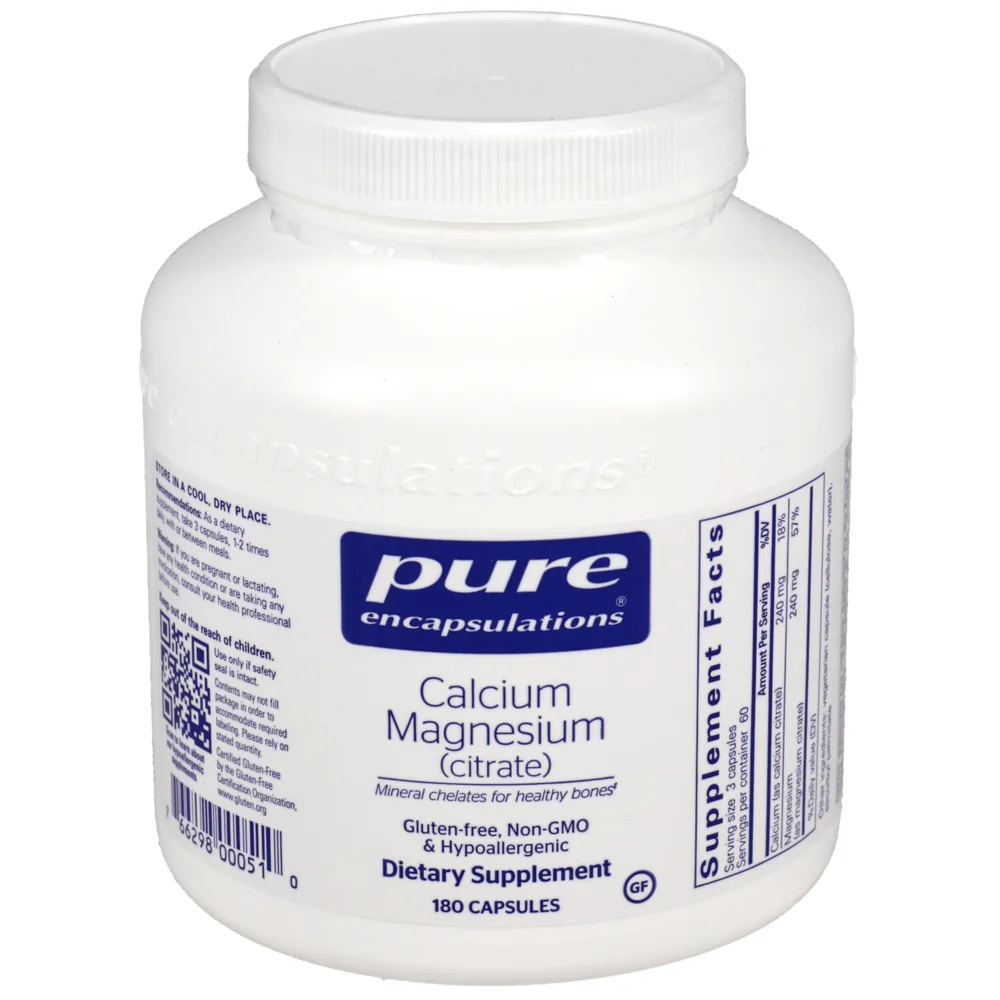 Calcium Magnesium (Citrate) - 180 capsules
