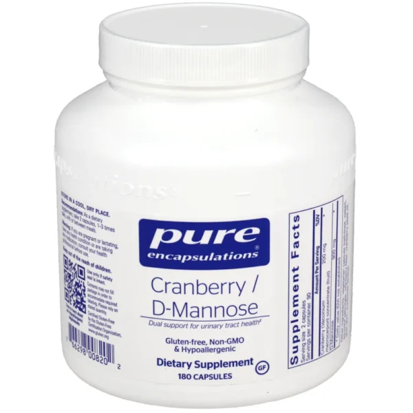 Cranberry/D-Mannose - 180 capsules