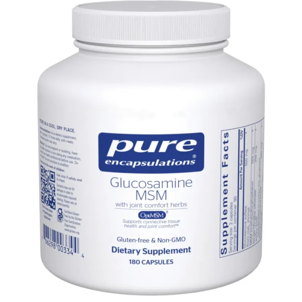 Glucosamine MSM w/joint comfort herbs* - 180 capsules