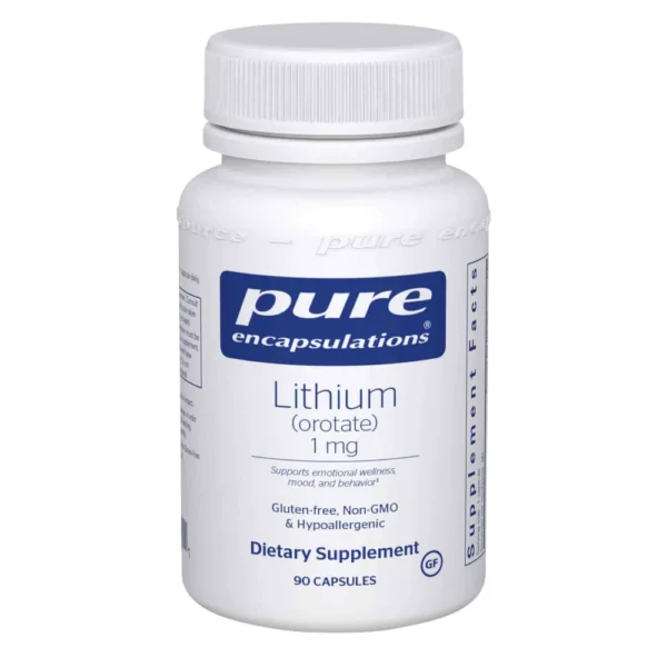 Lithium (orotate) 1mg - 90 capsules