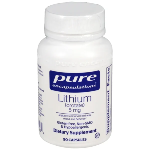 Lithium (Orotate) 5mg - 90 capsules