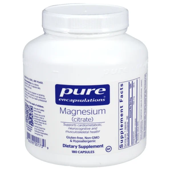 Magnesium (Citrate) - 180 capsules