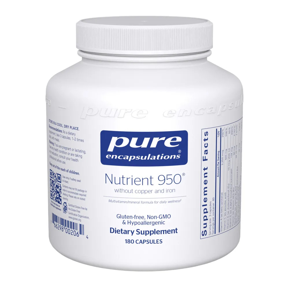 Nutrient 950® without Copper & Iron - 180 capsules