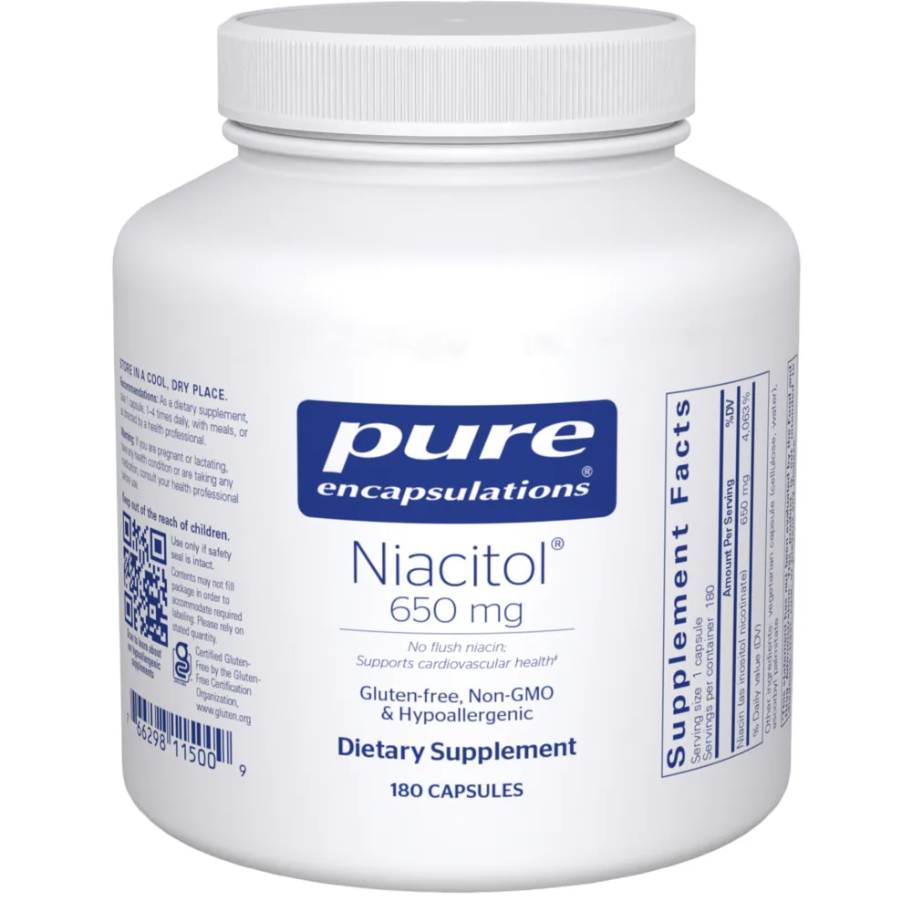 Niacitol 650mg - 180 capsules