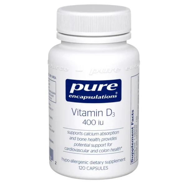 Vitamin D3 10mcg (400IU) - 120 capsules